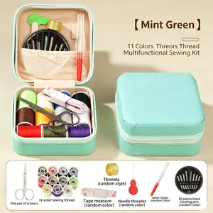 Multi-Color Sewing Thread Set, Essential for Home Use, Portable Compact Box, Perfect for Travel, and Colorful Threads