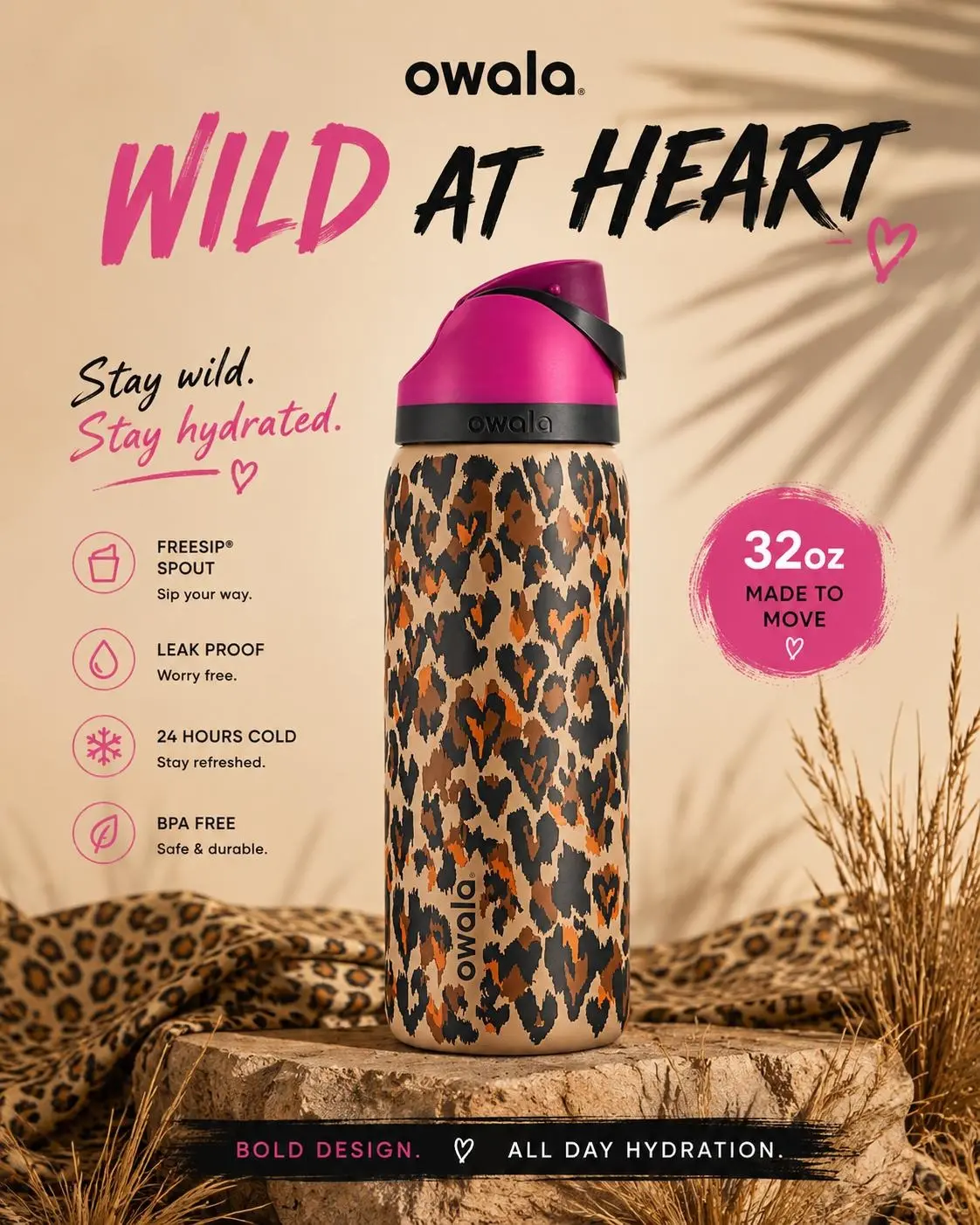 Owala Summer Collection ️ | Cute Aesthetic FreeSip Bottles Insulated Leakproof Travel Tumbler
