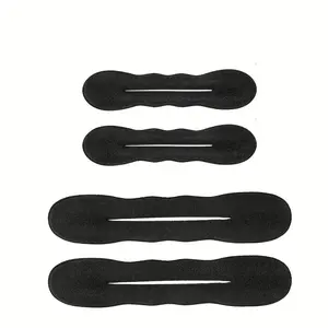 Magic Hair Bun Maker, 4pcs/set Foam Sponge Twisting Shaper, DIY Hair Rings and Ponytail Bun Creator for Easy Styling, Heatless, Heatless Styling Tools