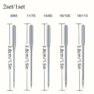 200pcs/100pcs Multi-Model Home Machine Needle Sewing Machine Accessories Sewing Anti-Jump Machine Needle Multi-Model HAX1 65/9, 75/11, 90/14, 100/16, 110/18