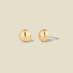 Sol Button Stud Earrings | Final Sale