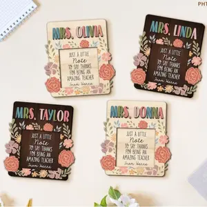 Teacher Appreciation Gift, Personalized Teacher Sticky Note Holder, Teacher Gift from Student, Teacher Gift, Thank You Gift For Teacher