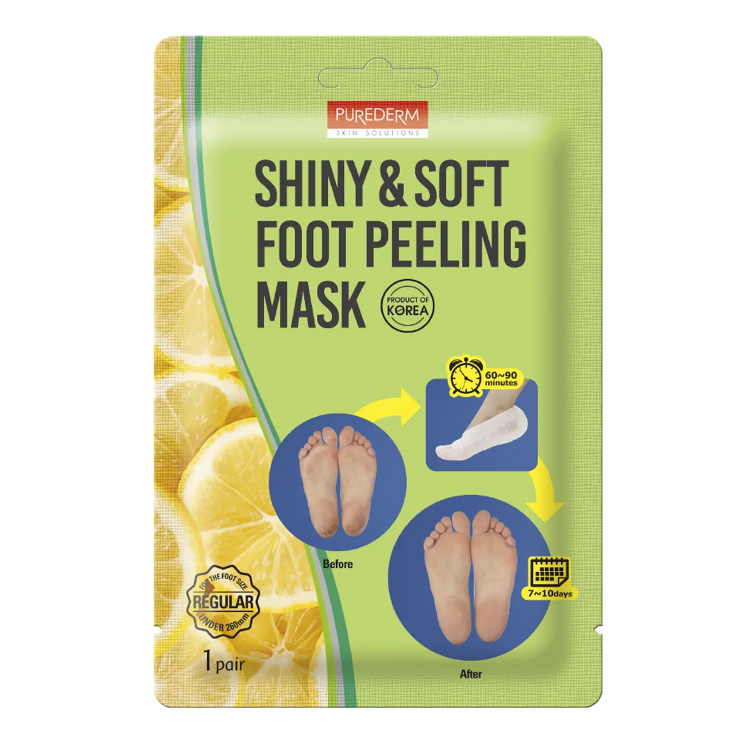 Purederm Shiny & Soft Foot Peeling Mask 1 Pair