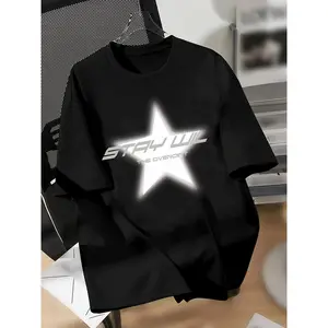 1Boys' Stay Will Graphic T-Shirt - Lightweight and Comfortable Short Sleeve Tee for Summer Casual Wear, Mid-Year Boys' Clothing