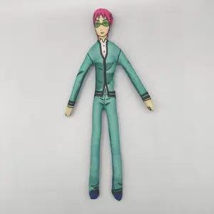 Anime The Disastrous Life of Saiki K Saiki Kusuo Cosplay Doll Twistable Shape Room Decoration Abstract Cartoon Figure Dolls Gift