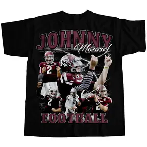 Football Shirt, Vintage 90s Graphic Style Johnny Manziel Tshirt, Football Shirt, Sport T-shirt, Gift For Fans.