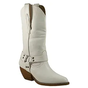 Country Heat White Cowboy Boots