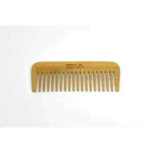Baraguz EIA Bamboo Detangling Wide Tooth Comb Travel Friendly Eco Safe Hair Comb for Gentle Hair Care
