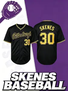 Baseball Jersey Size 30, Sports Jersey, Quick-Dry Short Sleeve, High-Quality Experience, Unique Field Style, Casual Loose-Fit T-Shirt