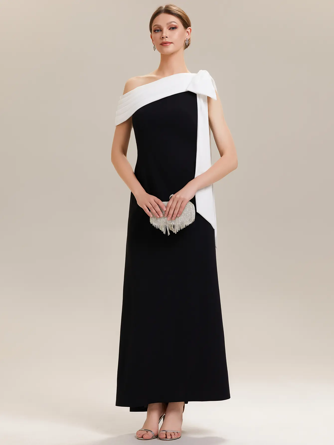 ever pretty one shoulder dress Ever-Pretty A-line One-Shoulder Tulle Maxi Bridesmaid Dress