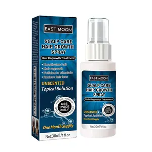 Men's Hair Growth Spray for Thinning Hair | Scalp Care Hair Regrowth Treatment & Anti Hair Loss Serum | Volumizing Hair Thickener Spray with Natural Ginger & Polygonum, 30ml