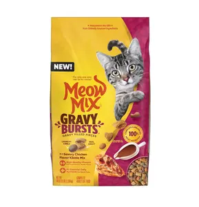 Gravy Bursts Dry Cat Food, Chicken, 3 LB Bag