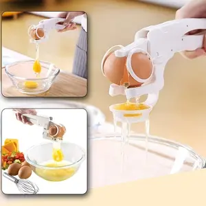 Anti-splash egg shell cutter Handheld egg opener Farewell eggshell crumbs Egg residue Baked omelette good helper
