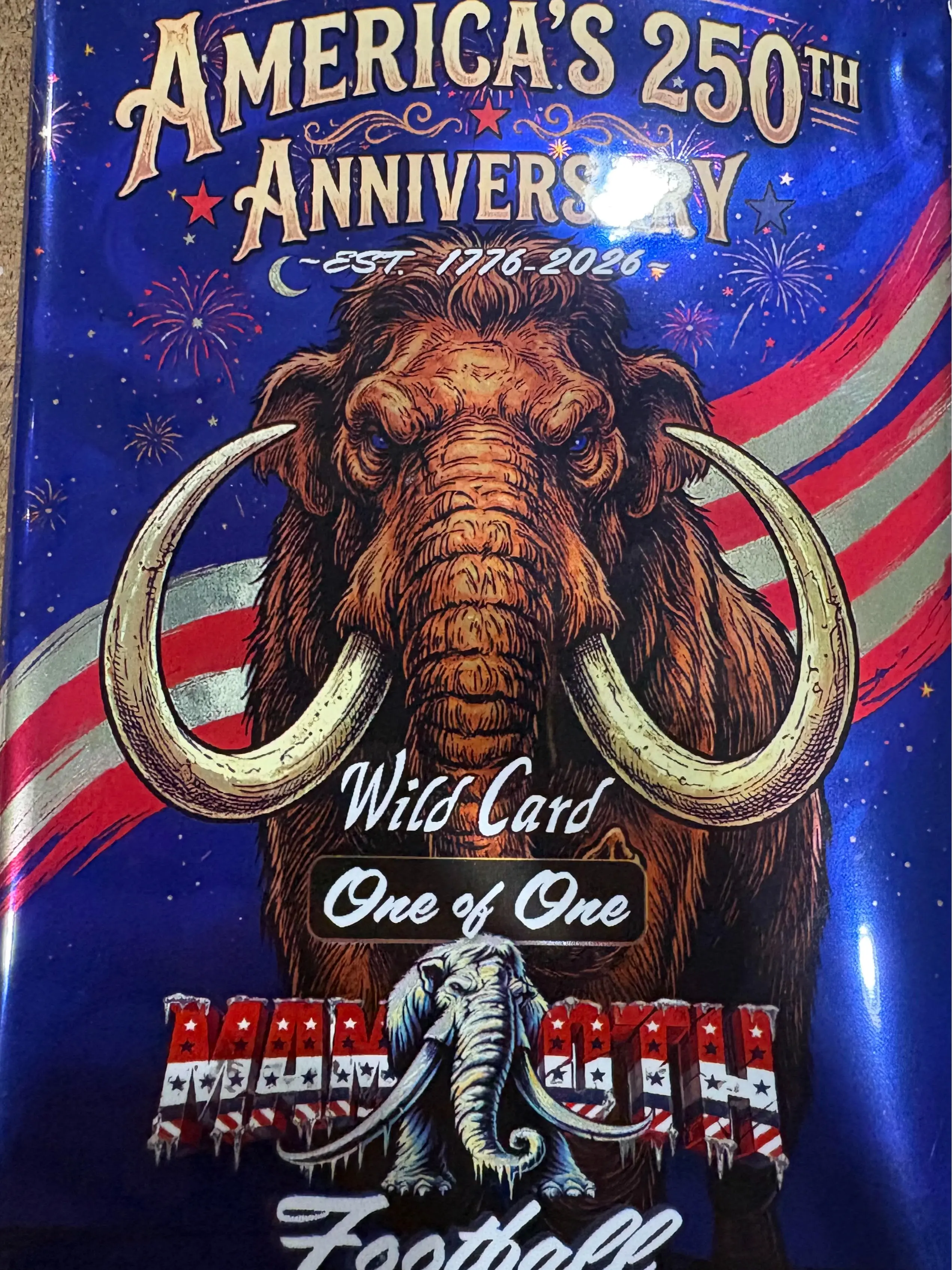 2026 Wildcard 250th Anniversary Mammoth Sports Trading Card Pack (RIP or SHIP)