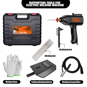 2700W Portable Handheld Arc Electric Welder,Digital Intelligent Welding Kit,Current Adjustment with Folding Helmet&Toolbox for Home Outdoor Workshop