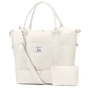 Weekender Bag Travel DuffelBag with Shoe Compartment and ToiletryBag for Women, Carry on Overnight Bag