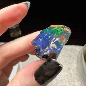 Ethiopian Water Opal specimen with beautiful mountain like shape and winter frost fire Opal for decor