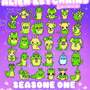Alien animal choir Keychain