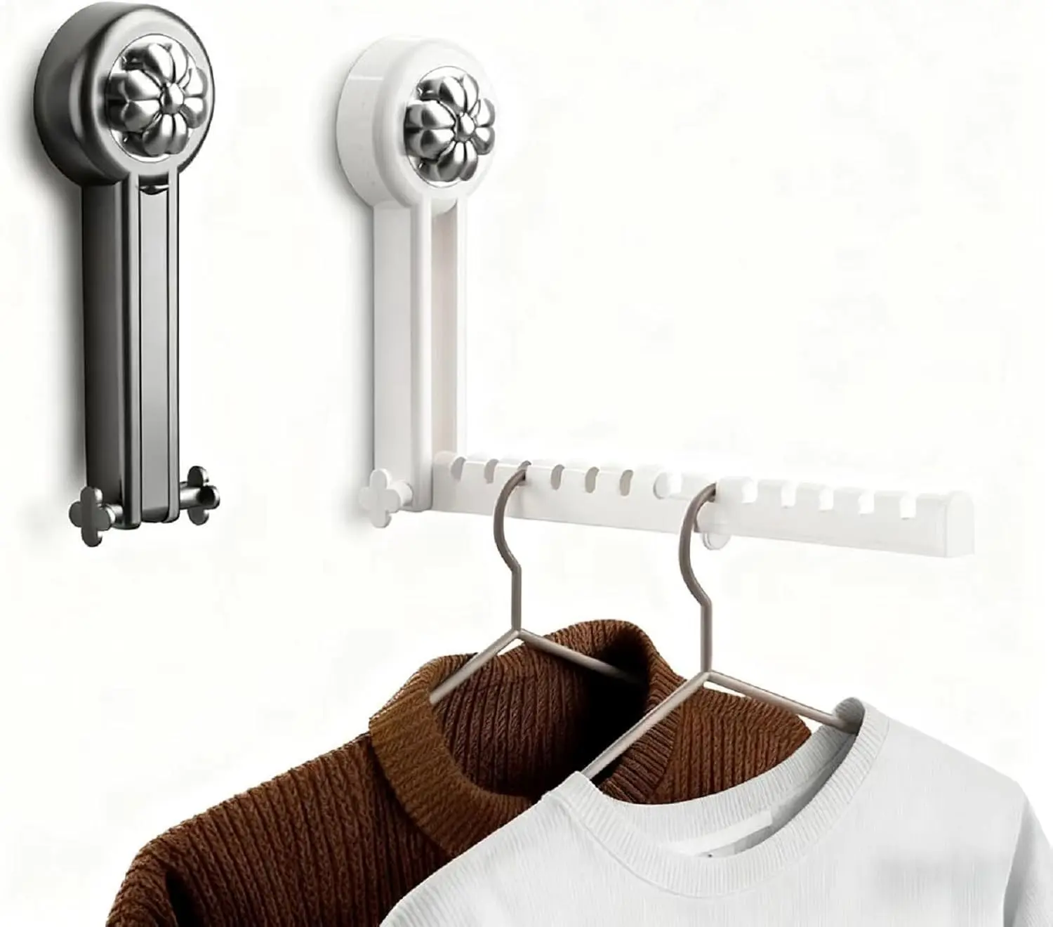 Modern Wall-Mounted Laundry Drying Rack, Indoor Home Supplies Laundry Tools & Accessories