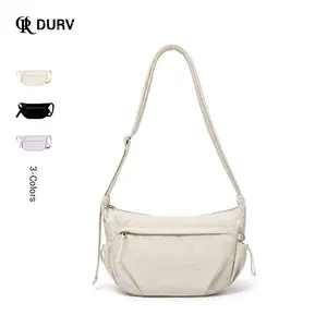 Lightweight Nylon Crossbody & Handheld Bag - Spacious, Multi-Pocket for Daily Commute