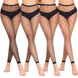 Avidlove Fishnet Stockings Footless High Waist Fishnets Tights Pantyhose for Women