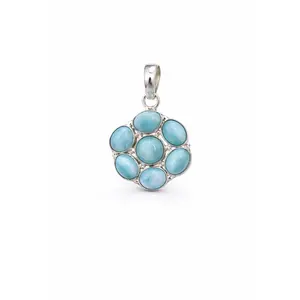 Larimar Cluster Pendant