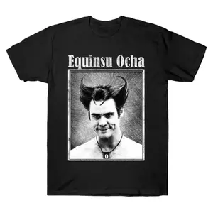 Vinyl Oversized Devil / Equinsu Ocha Graphic T-Shirt Streetwear Holiday Wear Y2K Cotton Fashion Streetwear Lover Gift Top Trending
