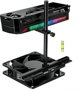 GPU Support Brat for Fan Mounting, Adjustable GPU Support for AllView PC Case, Video Card Support GPU Stand Holder with AntiSlip Pad, mm