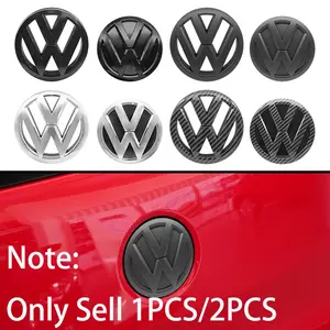 Car logo Front Grille Rear Trunk sticker Cover Badge Hood Trunk Emblem logo For Volkswagen GTI Golf Polo 6 7 Passat VW CC Tiguan T-ROC Jetta Transporter T5 T6 2010-2020 sportvan Sticker For Cars