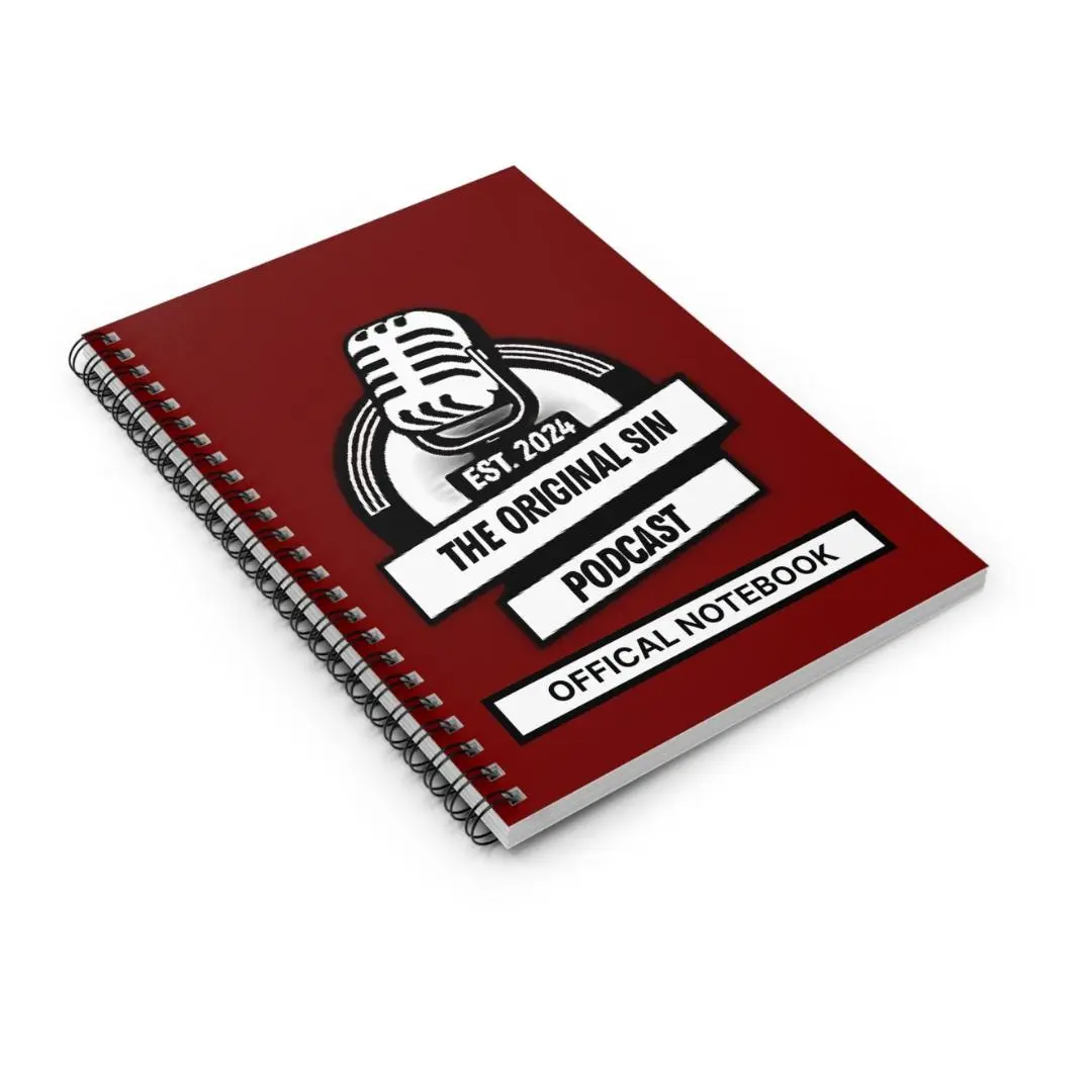 The Original Sin Podcast Lined Journal 118 Pages Official Notebook with Podcast Microphone Design for Podcast Enthusiasts