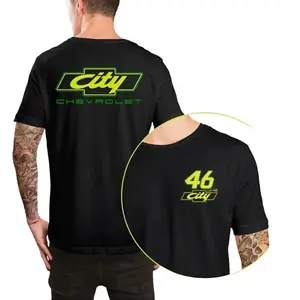 Vintage City Chevy ’46 Racing T-Shirt – Retro Race Car Graphic Tee, Classic Chevrolet Racing Shirt, Unisex Cotton Top for Car & Motorsport Enthusiasts