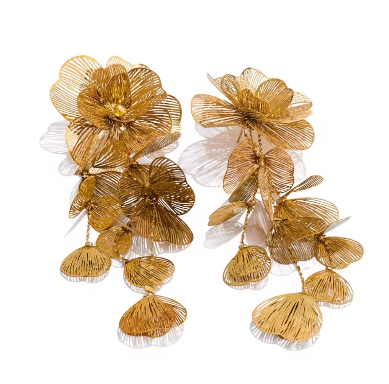 Flora Earrings - 18K PVD Real Gold Plated  Stainless Steel