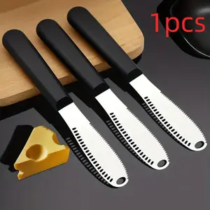 Stainless Steel Butter Spreader, 1 Count Mental Butter Knife, Reusable Cheese Spreader, Household Butter Spreader Knife for Cheese Cold Butter Jam Pastry, Kitchen Gadgets, Kitchenware