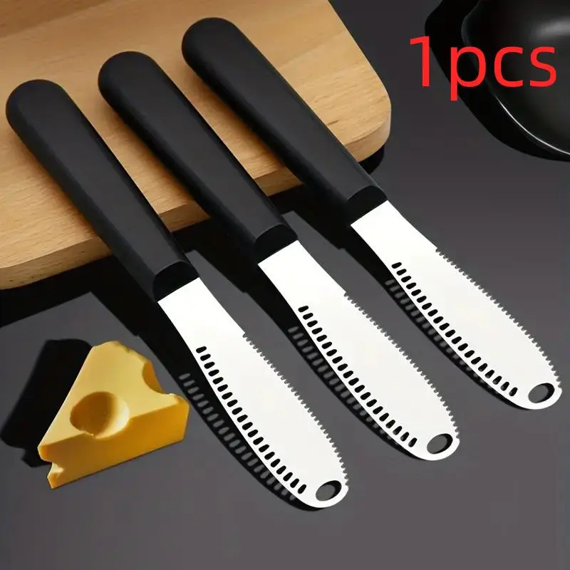 Stainless Steel Butter Spreader, 1 Count Mental Butter Knife, Reusable Cheese Spreader, Household Butter Spreader Knife for Cheese Cold Butter Jam Pas