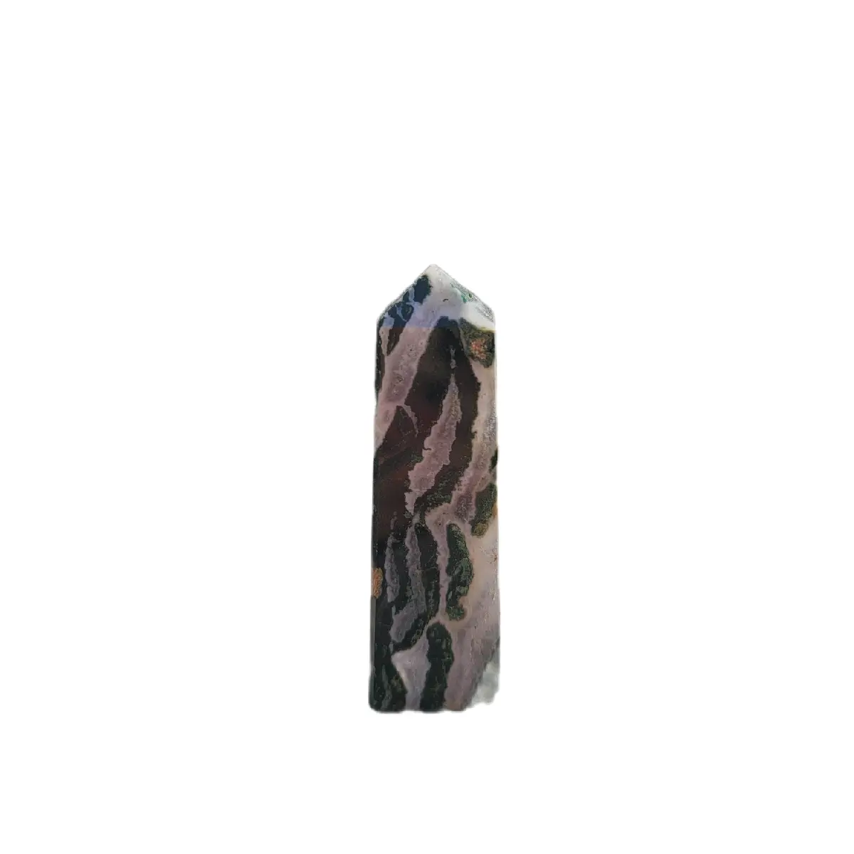 Green Zebra Jasper Tower
