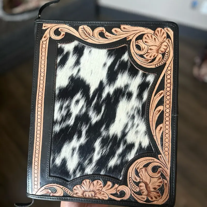 Portfolio binder-3ring-Genuine Leather