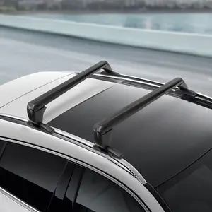 Universal Black Aluminum Roof Rack Bars for 4 5 Door Cars 165 lbs Static Load No Drill Installation with Locking Keys