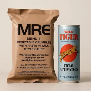 Wild tiger MRE Bundle survival meal with energy drink Beverage Sport Electrolytes Powder