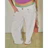 MOTEL Low Rise Parallel Jeans in True White