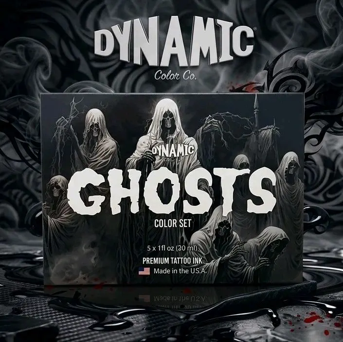 Dynamic Ghosts Tattoo Inks Set, 5 x 1oz,  Vegan