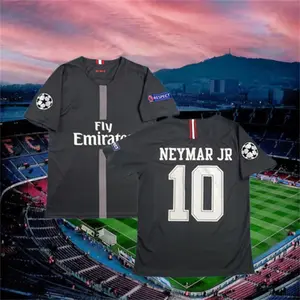 18 19 Paris Away Black Neymar 10# Short Sleeve Soccer Jersey