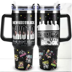 New Kids on the Block Music The Right Stuff 2026 Custom Cup 40 oz 20 oz Tumbler With Handle