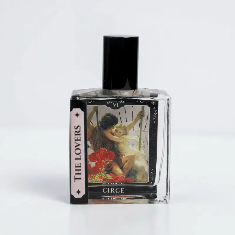 Circe Boutique The Lovers Tarot Perfume Oil 1.7 oz Roller | Sensual Red Plum, Freesia & Creamy Musk Long-Lasting Fragrance Oil for Women | Coconut Oil Based, Alcohol-Free, Phthalate-Free | Limited Edition by Circe