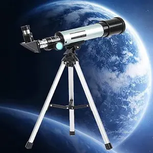 Astronomical Telescope, 1 Set 90X High Definition Monocular Telescope with Tripod, Portable Refractive Telescope for Beginners & Star Gazing