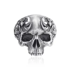 Floral Skull Ring