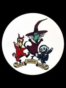 Nightmare Before Christmas Ceramic Coaster | Lock, Shock, and Barrel | Spooky Home Decor | Scratch-Proof, Heat Resistant, Full Color Tableware Classic