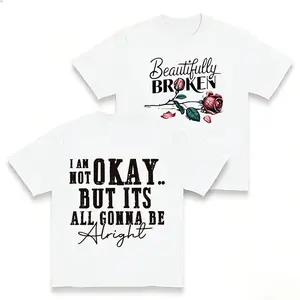 Beautifully Broken Graphic Tee Sweatshirt Hoodie for Men and Women Casual Fleece Fabric Country Music Design Perfect for Daily Wear summervibes