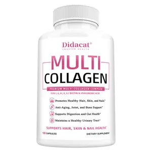 Multi-Collagen Health Supplement — Supports Skin, Hair, and Nail Health 120 Capsules