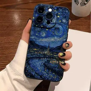 2026 New One Piece Van Gogh Starry Night Phone Case Uniquely Crafted for iPhone 11 to 17 Pro Max Ideal Holiday Gift Compatible with iPhone13