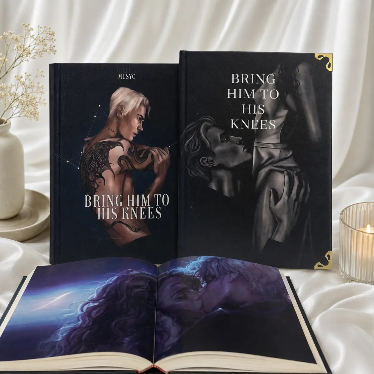 Bring Him To His Knees Hardcover Book Cover Journal | Dark Romance Reading Journal, Book Lover Gift, Gothic Fantasy Notebook